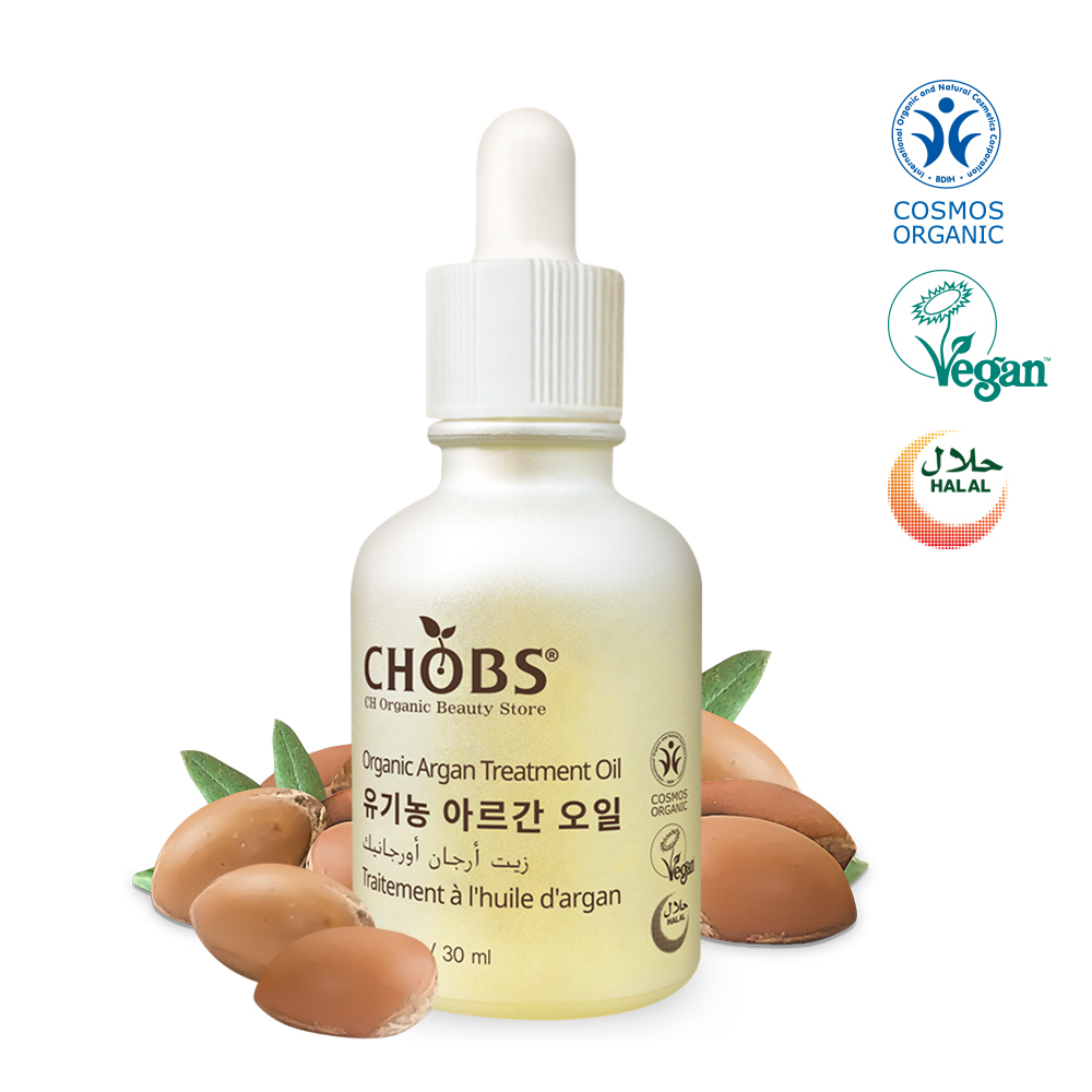 [BDIH]CHOBS(찹스)유기농 아르간오일 30ml CHOBS Organic Argan Treatment Oil 30ml
