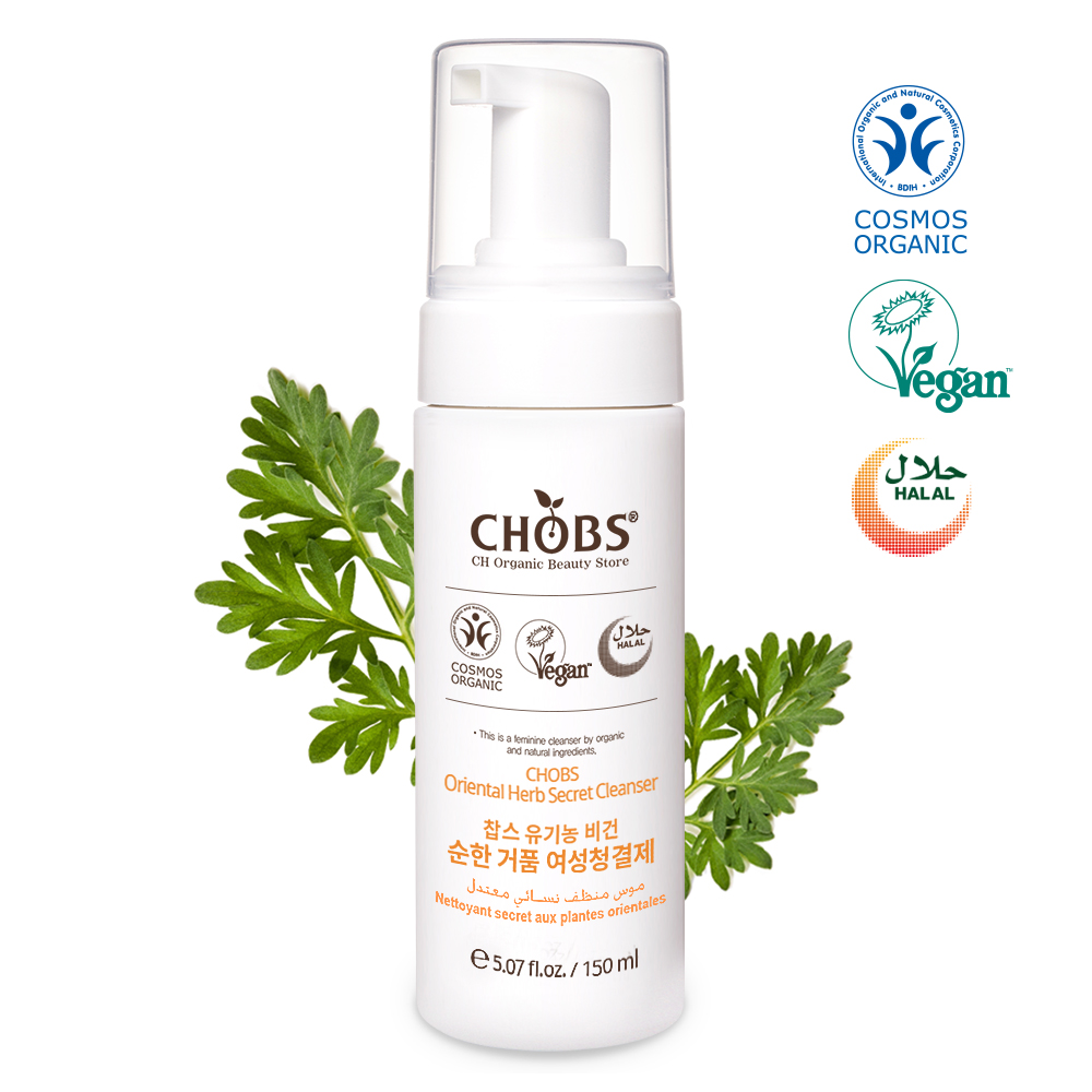 CHOBS(찹스) 순한 거품 여성청결제 150ml CHOBS Oriental Herb Secret Cleanser 150ml
